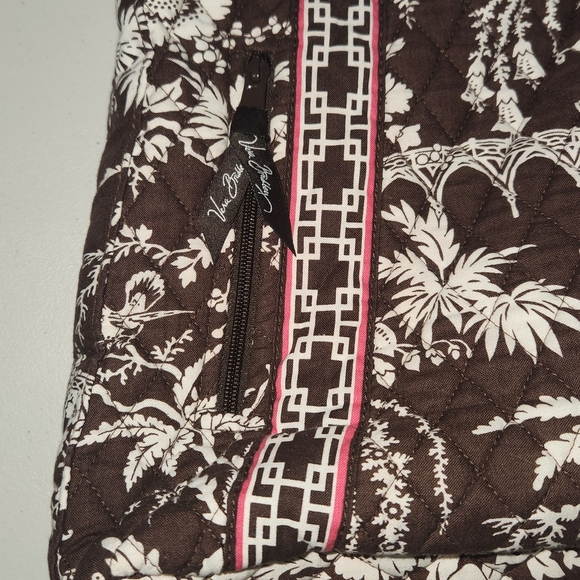 Vera Bradley Brown and White Quilted Bag - Picture 4 of 16